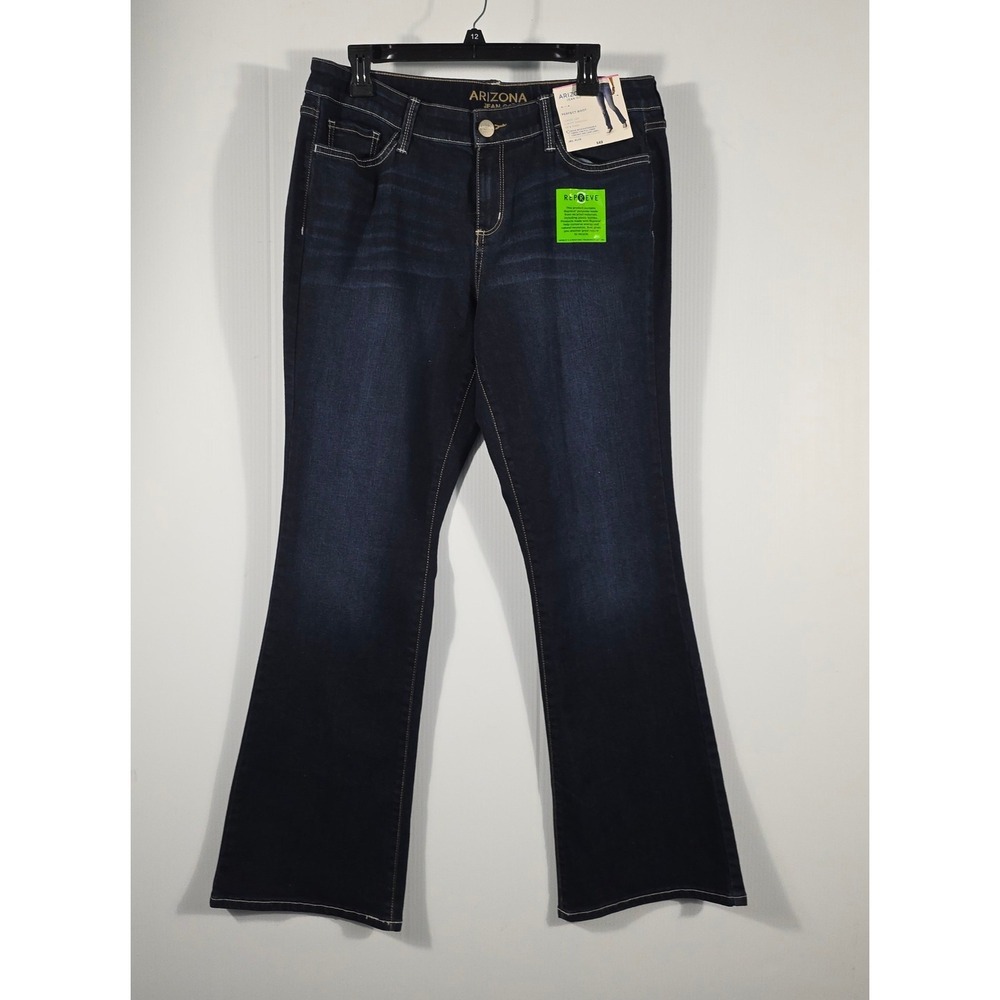 Arizona Jean  Perfect Boot Dark Wash Slim Fit Bootcut Jeans Juniors Plus 14 NWT